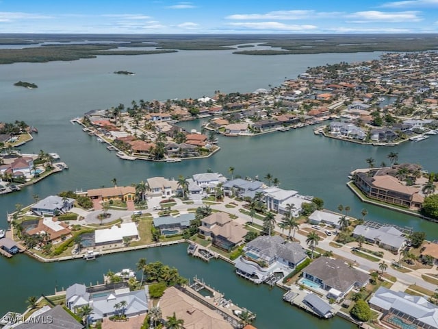580 Goldcoast Ct, Marco Island, FL 34145 - aerial view featuring a residential view and a water view