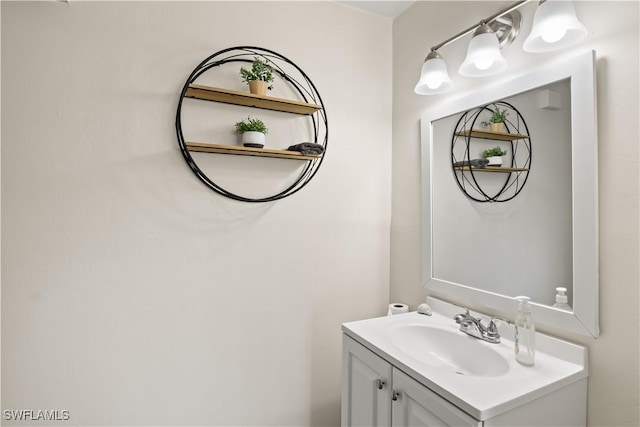 bathroom featuring vanity