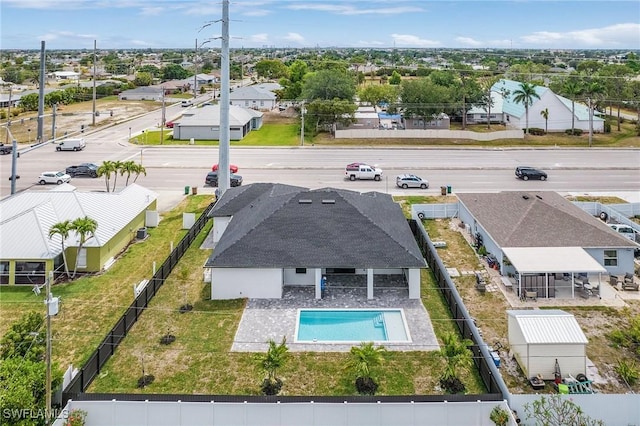 806 Santa Barbara Blvd, Cape Coral, FL 33991 - bird's eye view with a residential view