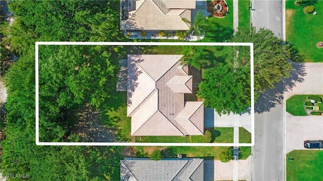 761 Grand Rapids Blvd, Naples, FL 34120 - aerial overview of property's location featuring property parcel outlined