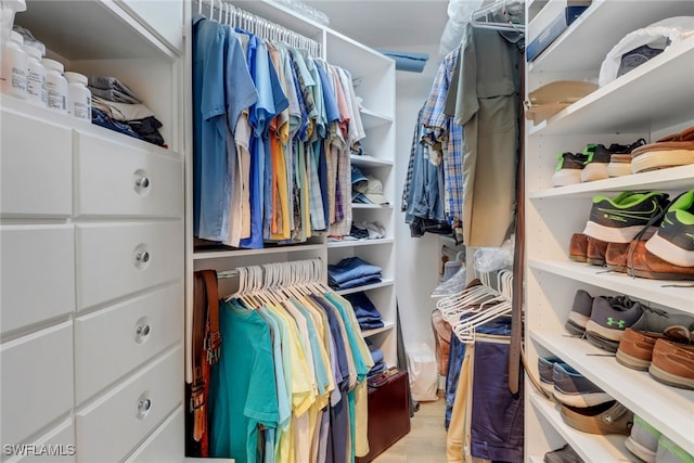 15140 Harbour Isle Dr Unit 502, Fort Myers, FL 33908 - spacious closet featuring wood finished floors