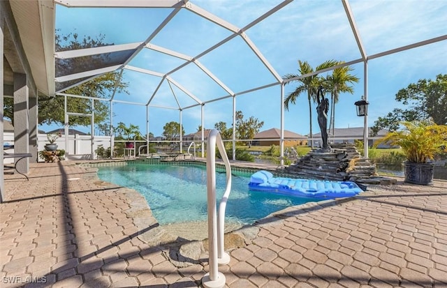 1103 SW 8th Ct, Cape Coral, FL 33991 - outdoor pool featuring a lanai and a patio area