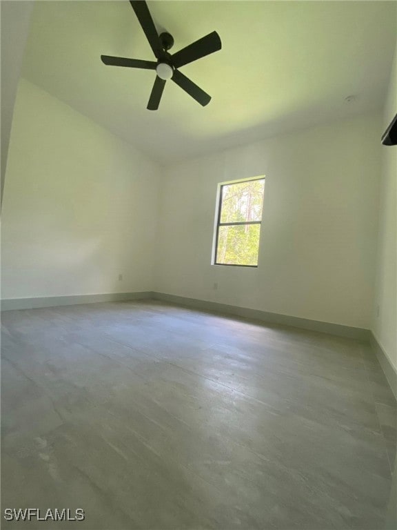 1918 Blue Sage Dr, Naples, FL 34117 - empty room featuring concrete floors and ceiling fan