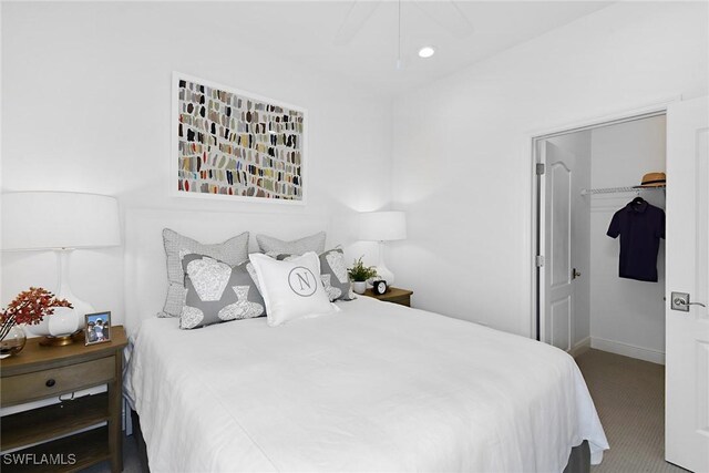 2949 Heritage Pines Dr, Fort Myers, FL 33905 - carpeted bedroom with a spacious closet, baseboards, and a closet