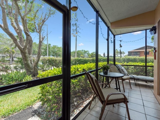 view of sunroom / solarium
