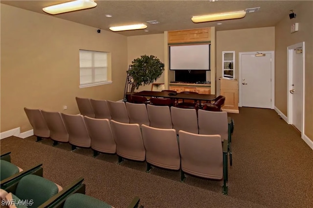 11541 Villa Grand Unit 817, Fort Myers, FL 33913 - cinema room with baseboards and dark carpet