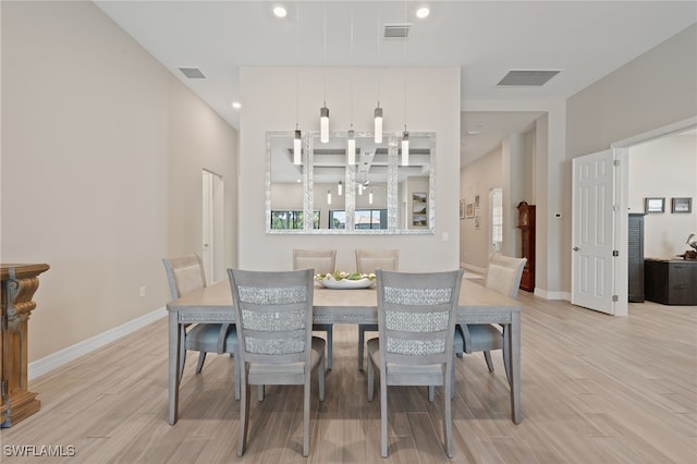 11498 Tiverton Trce, Fort Myers, FL 33913 - dining room with light wood-type flooring, baseboards, and recessed lighting