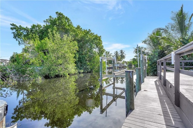 1947 Gordon River Ln, Naples, FL 34104 - dock area featuring boat lift