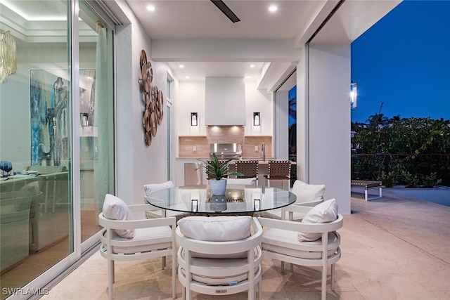 1380 Pelican Ave, Naples, FL 34102 - dining area featuring recessed lighting
