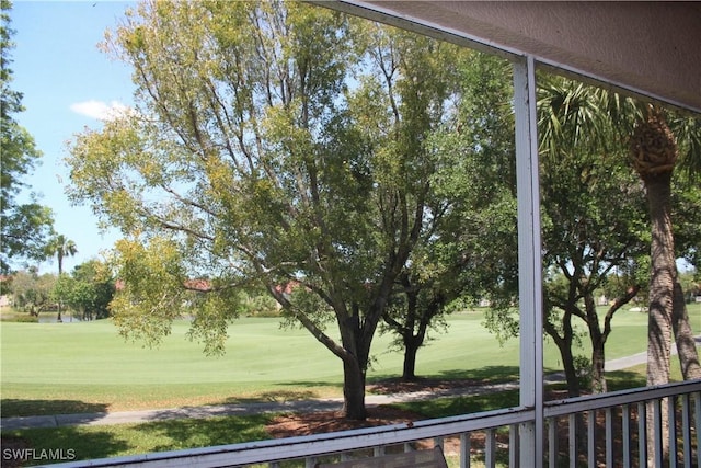 exterior space featuring golf course view