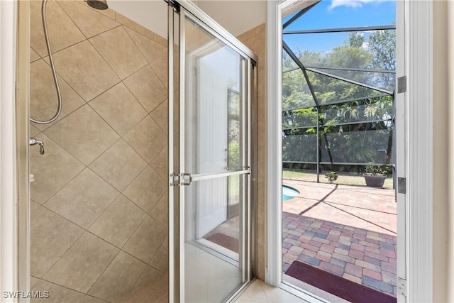doorway featuring a sunroom