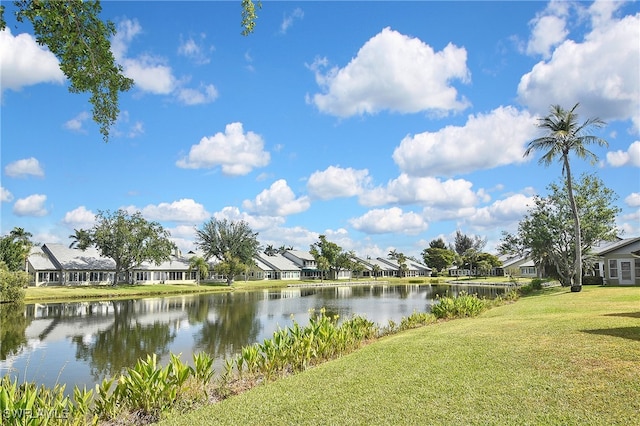 water view featuring a residential view