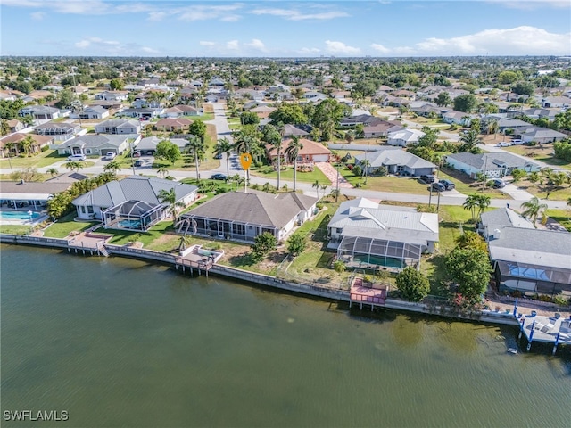 213 SE 6th St, Cape Coral, FL 33990 - aerial view featuring a water view and a residential view