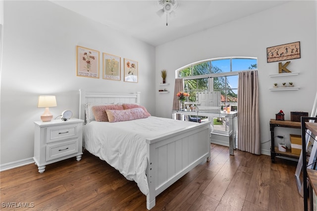 14790 Fripp Island Ct, Naples, FL 34119 - bedroom featuring dark wood-style flooring and baseboards