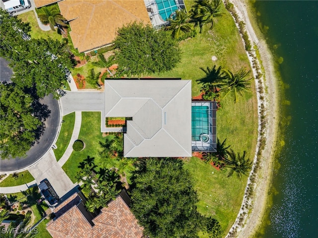 14790 Fripp Island Ct, Naples, FL 34119 - aerial view of a pool