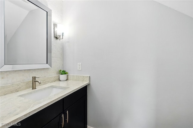 bathroom featuring vanity