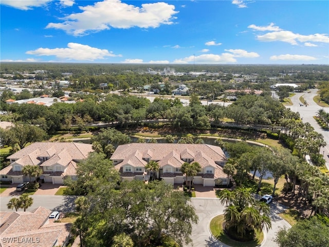 aerial view featuring a residential view