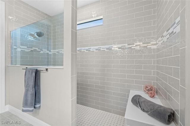 16166 Herons View Dr, Alva, FL 33920 - bathroom with baseboards and walk in shower