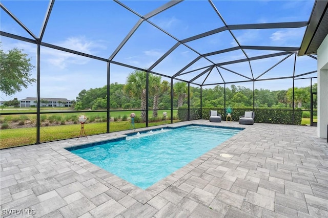 16166 Herons View Dr, Alva, FL 33920 - outdoor pool featuring a patio and a lanai