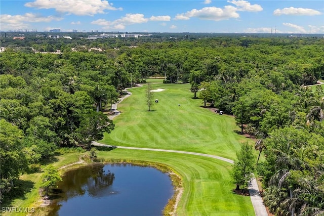 105 Wilderness Dr Unit B105, Naples, FL 34105 - aerial view featuring golf course view and a water view