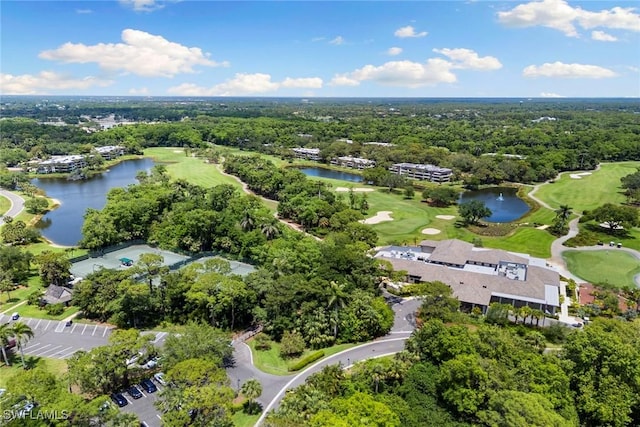 105 Wilderness Dr Unit B105, Naples, FL 34105 - aerial view featuring golf course view and a water view