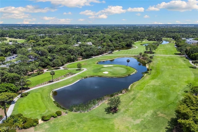 105 Wilderness Dr Unit B105, Naples, FL 34105 - bird's eye view featuring golf course view and a water view