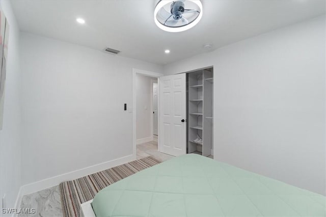 1115 Central Dr, Naples, FL 34104 - bedroom with baseboards, recessed lighting, and visible vents