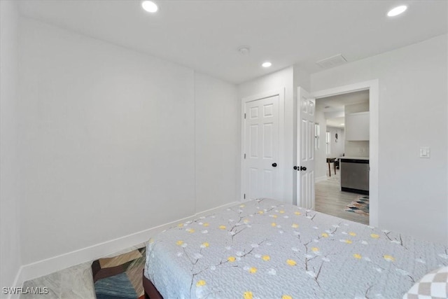 1115 Central Dr, Naples, FL 34104 - bedroom featuring recessed lighting, baseboards, and visible vents