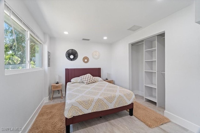 1115 Central Dr, Naples, FL 34104 - bedroom featuring baseboards, recessed lighting, and visible vents