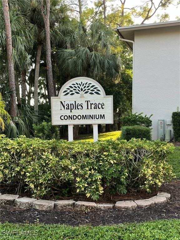 2385 Naples Trace Cir Unit 1, Naples, FL 34109 - view of community sign