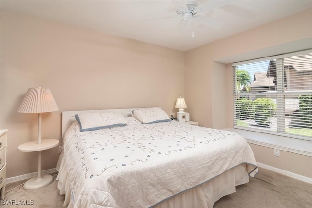 9895 El Greco Cir, Bonita Springs, FL 34135 - bedroom with baseboards and a ceiling fan