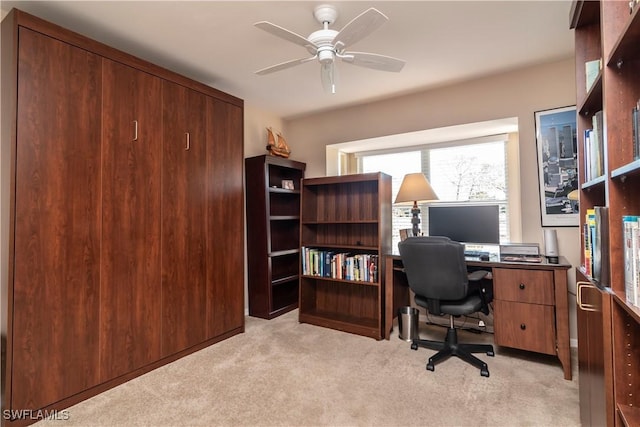 9895 El Greco Cir, Bonita Springs, FL 34135 - office space with light colored carpet and a ceiling fan