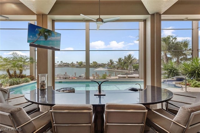 view of dining space
