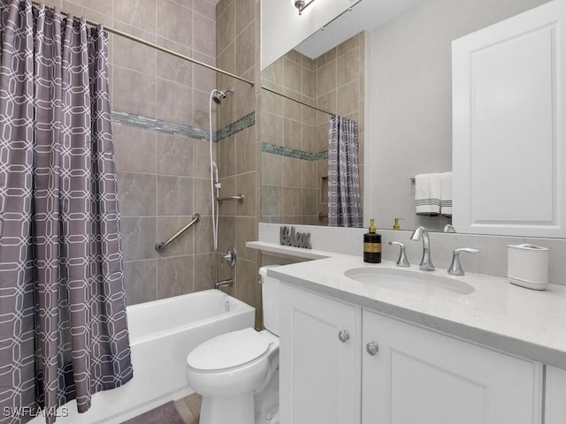 28426 Montecristo Loop, Bonita Springs, FL 34135 - full bathroom featuring vanity, toilet, and shower / tub combo with curtain
