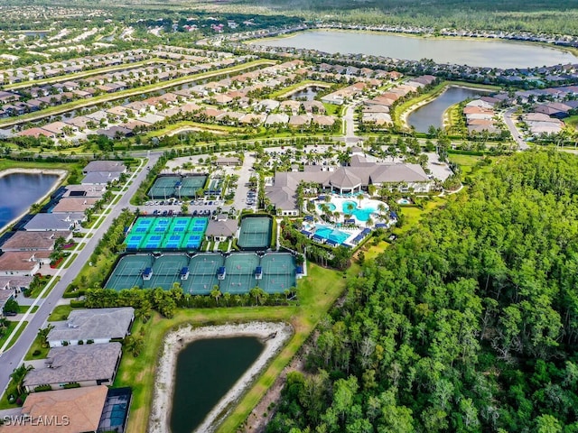 28426 Montecristo Loop, Bonita Springs, FL 34135 - drone / aerial view with a residential view and a water view