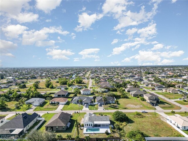 2727 SW 18th Pl, Cape Coral, FL 33914 - birds eye view of property with a residential view