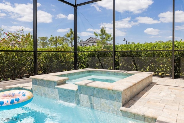 19720 Panther Island Blvd, Estero, FL 33928 - view of pool featuring a pool with connected hot tub