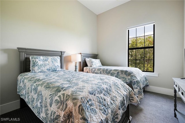 19720 Panther Island Blvd, Estero, FL 33928 - carpeted bedroom with baseboards and lofted ceiling