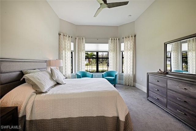 19720 Panther Island Blvd, Estero, FL 33928 - bedroom featuring carpet floors, a ceiling fan, and baseboards