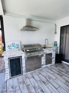 717 SW 49th Ln, Cape Coral, FL 33914 - view of patio / terrace with a sink