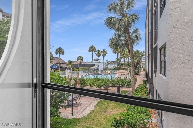 property view of water