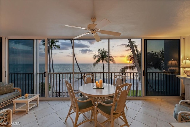 1275 Gulf Shore Blvd N Unit 301, Naples, FL 34102 - sunroom / solarium with a water view