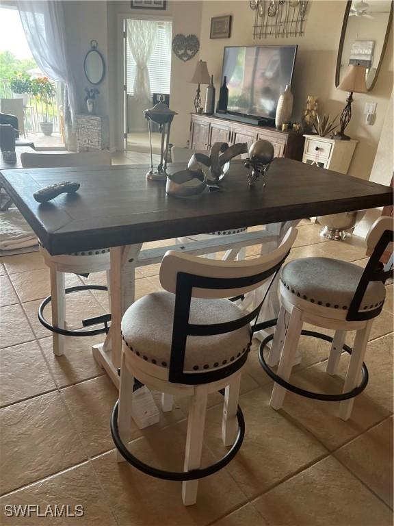 view of dining room
