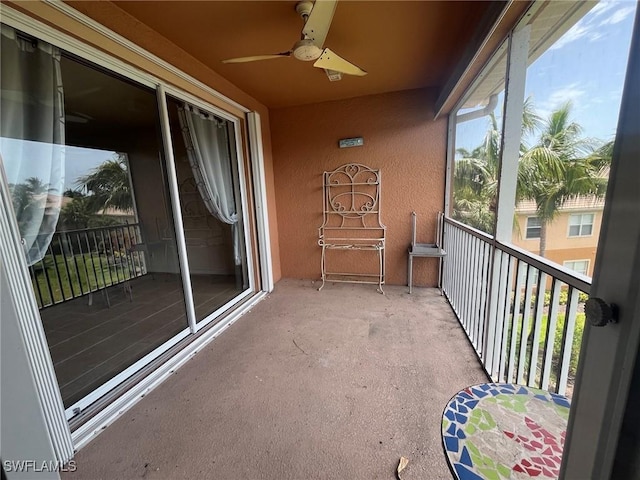 9631 Spanish Moss Way Unit 3931, Bonita Springs, FL 34135 - balcony with a ceiling fan