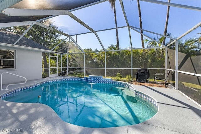 4004 Chiquita Blvd S, Cape Coral, FL 33914 - outdoor pool with a patio and a lanai