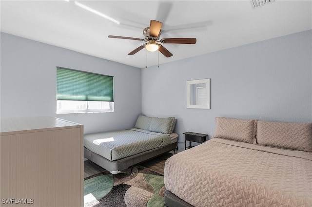 4004 Chiquita Blvd S, Cape Coral, FL 33914 - bedroom featuring wood finished floors and ceiling fan