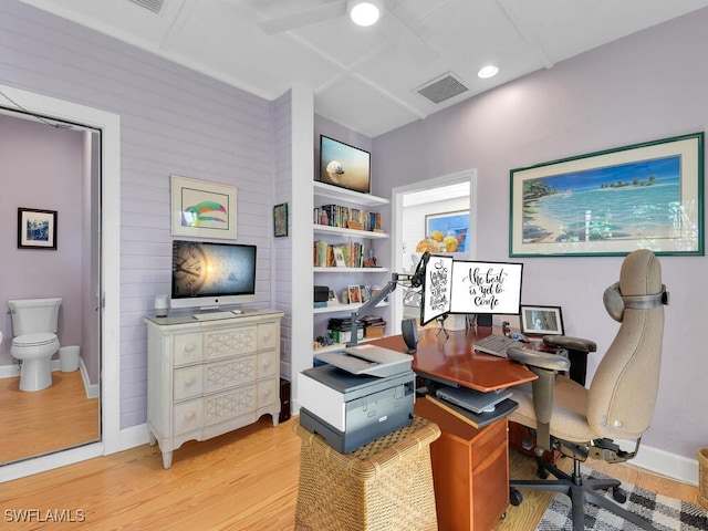 8315 Main St, Bokeelia, FL 33922 - office space featuring visible vents, baseboards, and light wood-type flooring