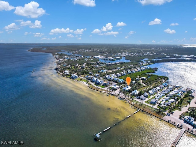 8315 Main St, Bokeelia, FL 33922 - drone / aerial view featuring a water view and a residential view