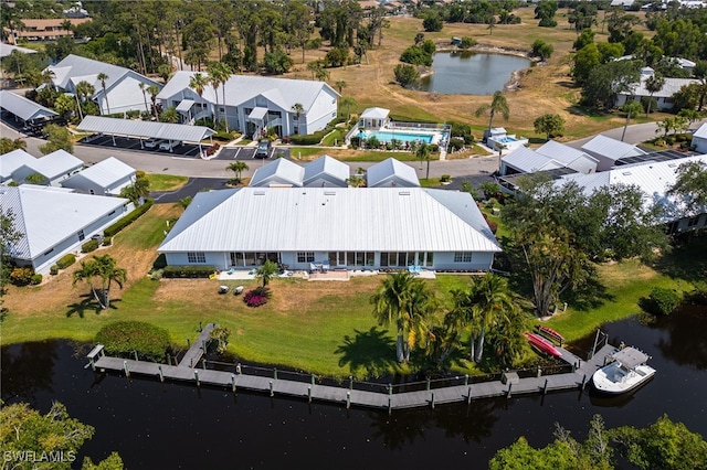 15400 River Vista Dr Unit 304, North Fort Myers, FL 33917 - bird's eye view with a water view
