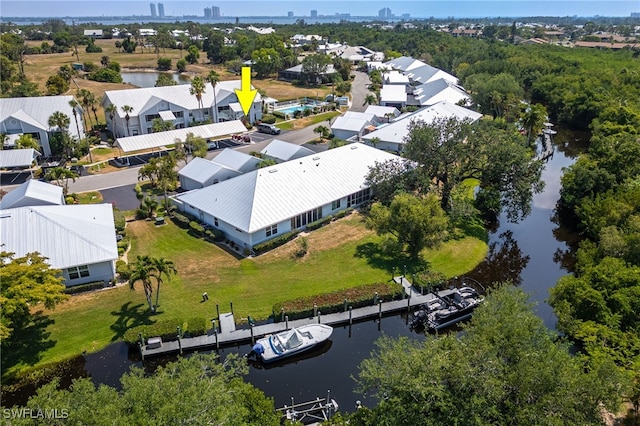 15400 River Vista Dr Unit 304, North Fort Myers, FL 33917 - drone / aerial view with a water view